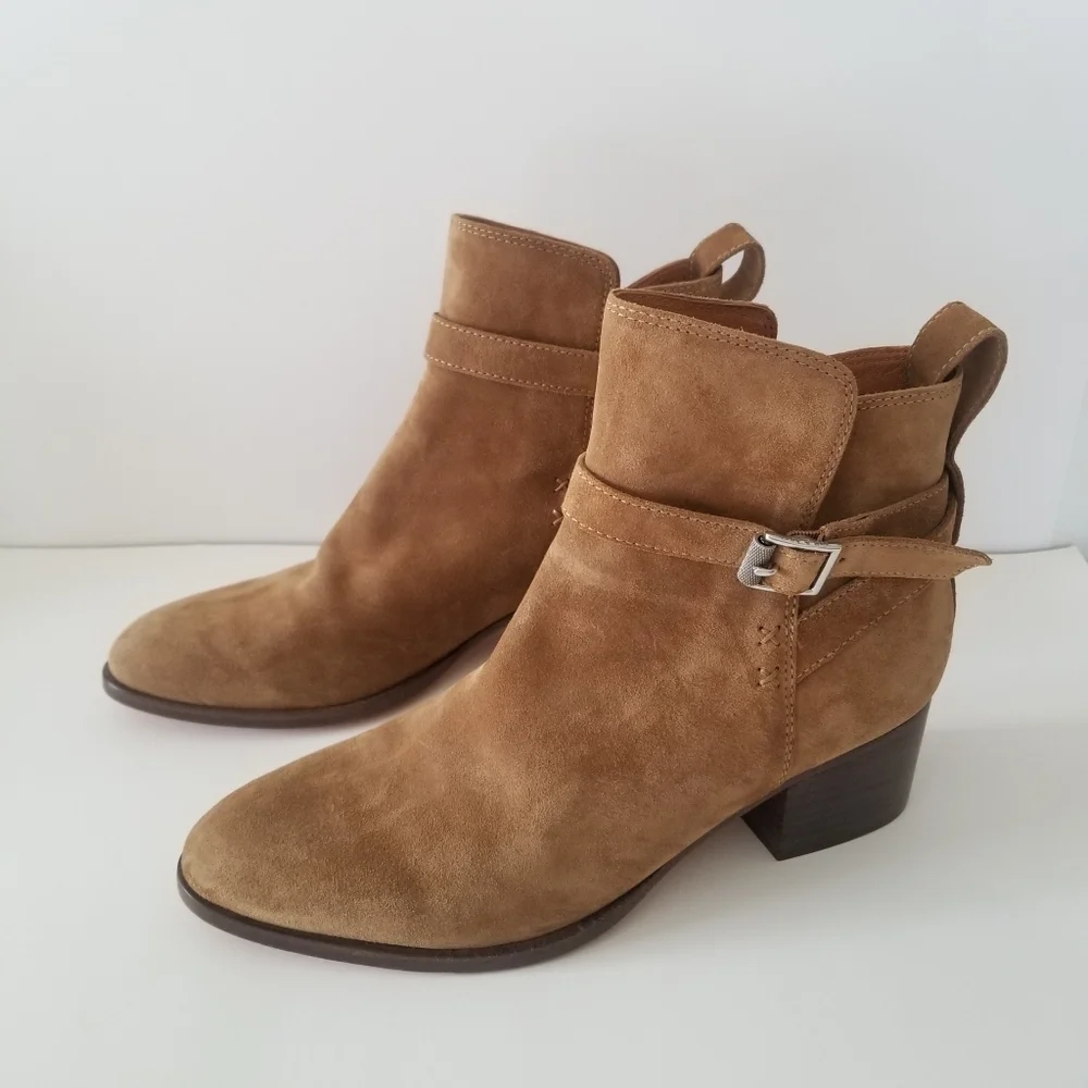 Rag & Bone walker buckled suede Ankle Boots